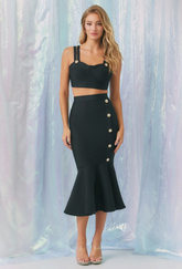 Black Skirt Set