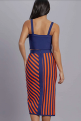Striped skirt set
