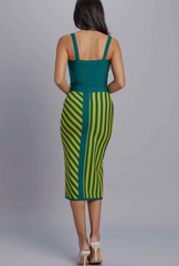 Striped skirt set
