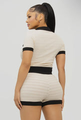 Ivory Shorts Set